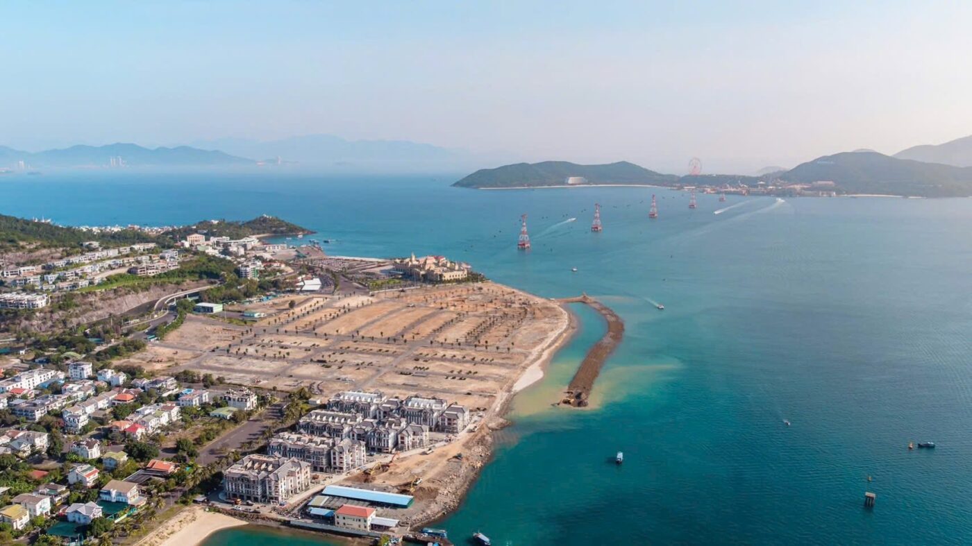 Hình ảnh thực tế tiến độ dự án Vinhomes Pearl Bay Nha Trang mới nhất 1/2026
