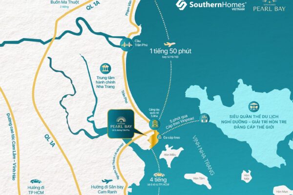Bản đồ vị trí dự án Vinhomes Pearl Bay